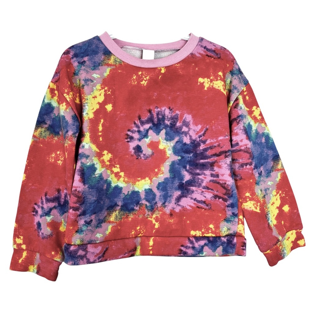 Harper Canyon Girls Tie Dye Crewneck Sweatshirt Size 5